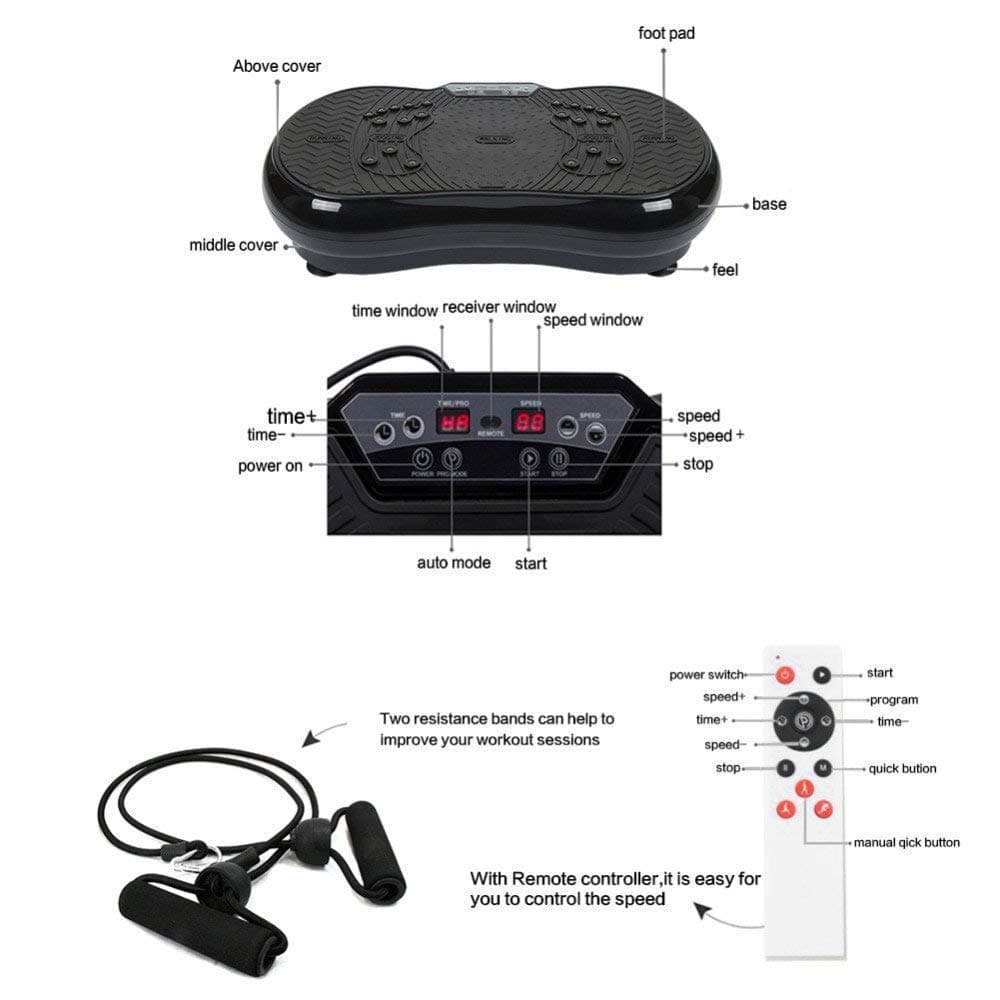 Power Vibration Plate Exercise Massager Thumbnail 6