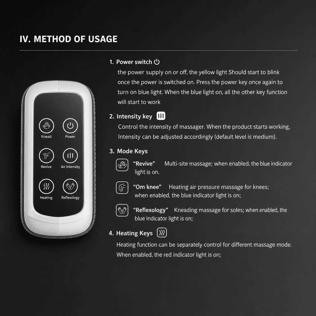Kiyo-416 Classic Premium Leg Massager with Air Compression, Heel Shaking, Leg Rubbing & Heat Therapy Thumbnail 3
