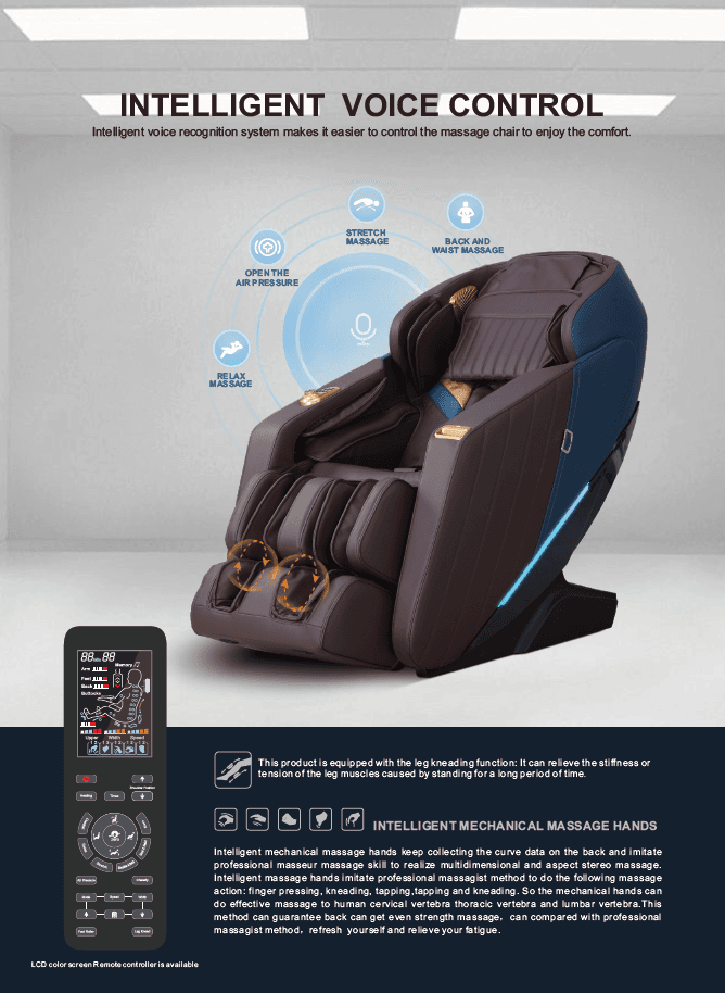 iRest SL-A321 3D Premium Massage Chair with SL Curved Rail, Zero Gravity Recline, Calf Telescopic Stretch & Bluetooth Thumbnail 3