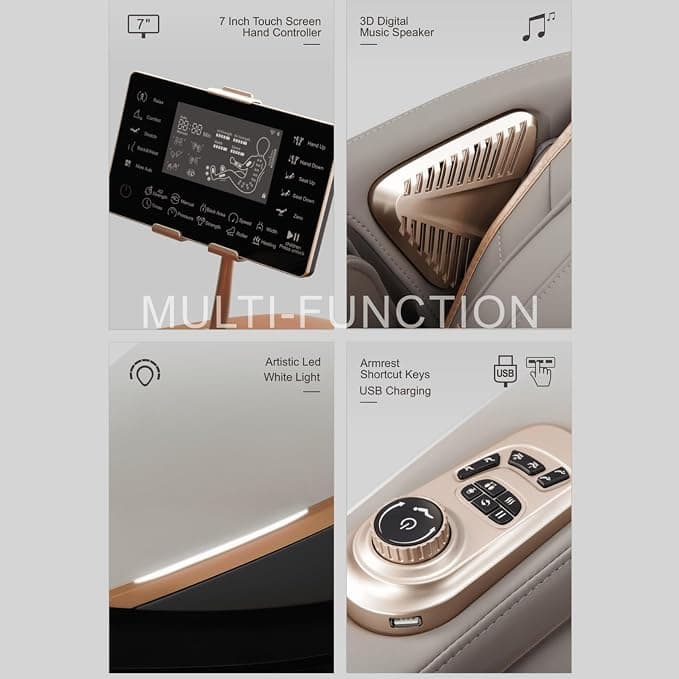 A-372-2 Premium Ultra Luxury Massage Chair with 3D Mechanism, 17 Voice Commands, 52 Airbags & Zero Gravity Thumbnail 5