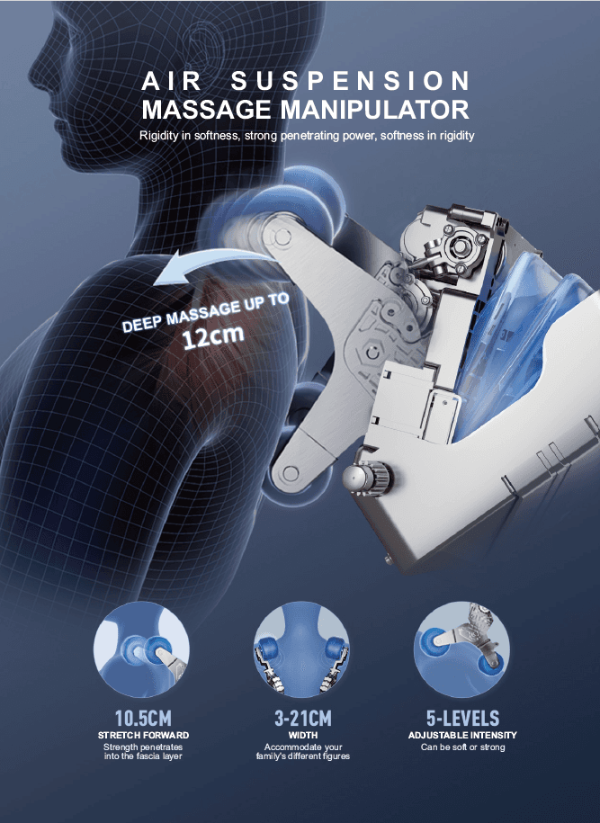 A-372-2 Premium Ultra Luxury Massage Chair with 3D Mechanism, 17 Voice Commands, 52 Airbags & Zero Gravity Thumbnail 7