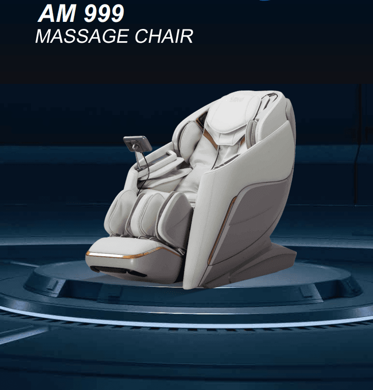 AM-999 Luxury Premium Massage Chair with 135cm S+L Track, 74 Airbags, 23 Automatic Programs & Graphene Heating Thumbnail 2